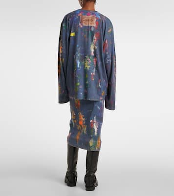 Edden printed cotton-blend T-shirt | Acne Studios