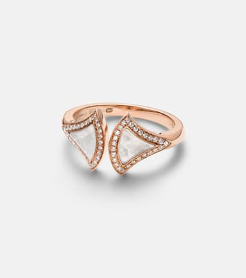 Bague Divas' Dream en or rose 18 ct, nacre et diamants | Bvlgari