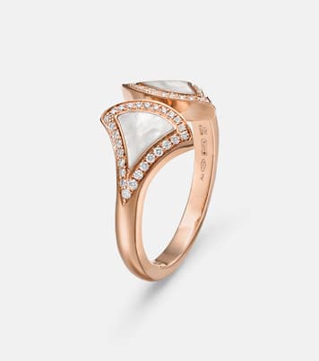 Bague Divas' Dream en or rose 18 ct, nacre et diamants | Bvlgari