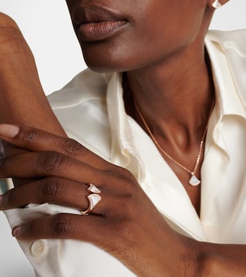 Bague Divas' Dream en or rose 18 ct, nacre et diamants | Bvlgari