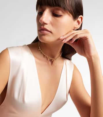 Choker in oro 18kt con diamanti | Ananya