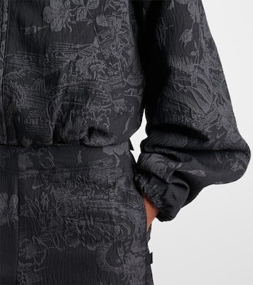 Jaquard oversized cropped track jacket | Nike
