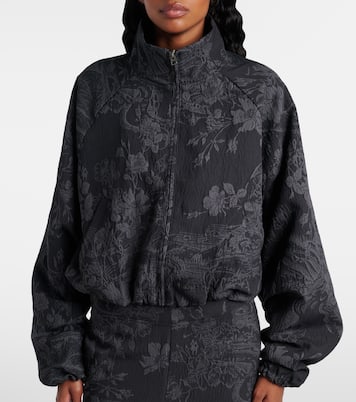 Jaquard oversized cropped track jacket | Nike