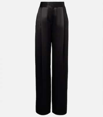 Weite High-Rise-Hose aus Seide | The Sei