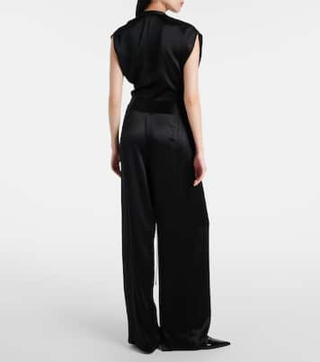 Weite High-Rise-Hose aus Seide | The Sei