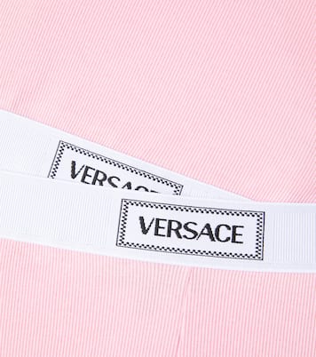 Set aus Cropped-Top und Leggings aus Jersey | Versace Kids
