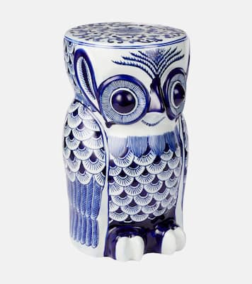 Flower Owl porcelain side table | Polspotten