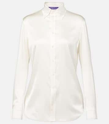 Cameron silk-blend charmeuse shirt | Ralph Lauren Collection