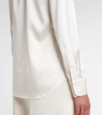 Cameron silk-blend charmeuse shirt | Ralph Lauren Collection