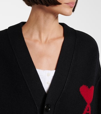 Ami de Cœur virgin wool cardigan  | Ami Paris