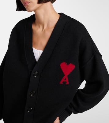 Ami de Cœur virgin wool cardigan  | Ami Paris