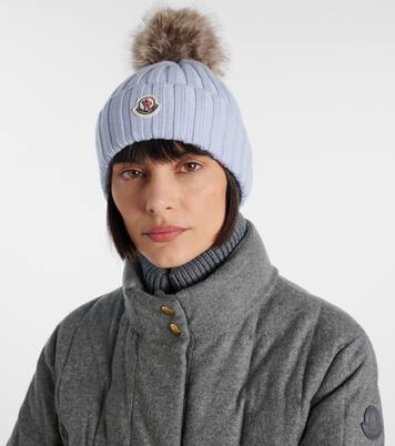 Ribbed-knit virgin wool beanie  | Moncler
