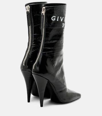 Sliced Square patent leather ankle boots | Givenchy
