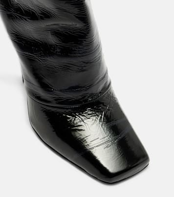 Sliced Square patent leather ankle boots | Givenchy