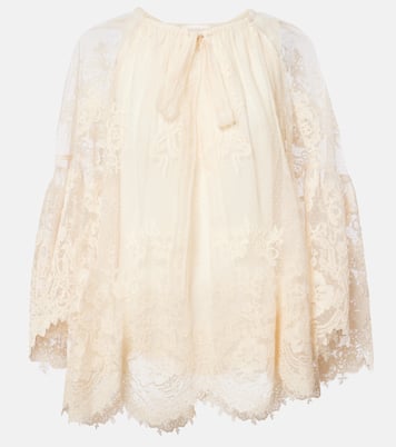 Schluppenbluse Hypnotic aus Spitze | Zimmermann