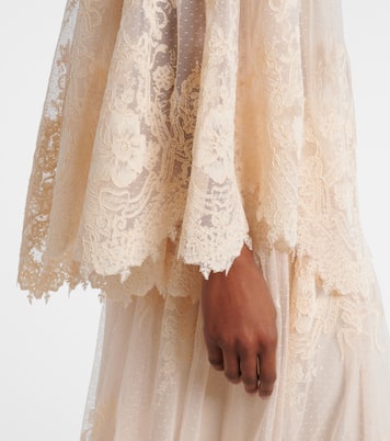 Schluppenbluse Hypnotic aus Spitze | Zimmermann