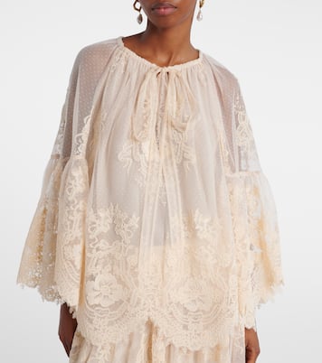Schluppenbluse Hypnotic aus Spitze | Zimmermann