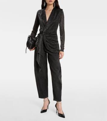 Cinay lamé wrap top | Isabel Marant