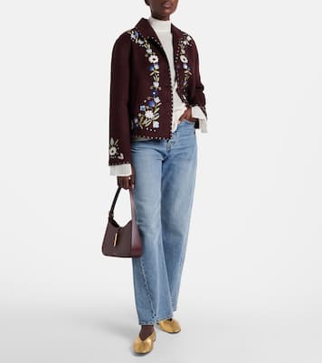 Veste Jude brodée en laine mélangée | Rixo