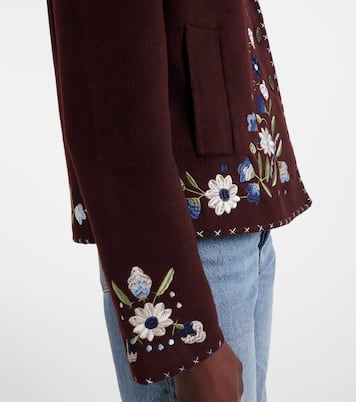Veste Jude brodée en laine mélangée | Rixo