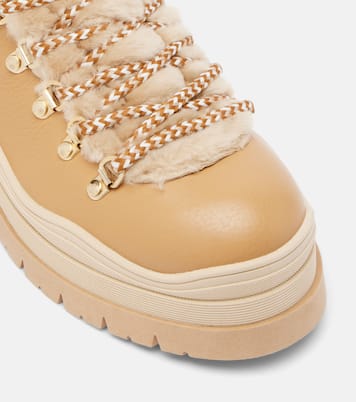 Arosa leather and shearling ankle boots | Bogner