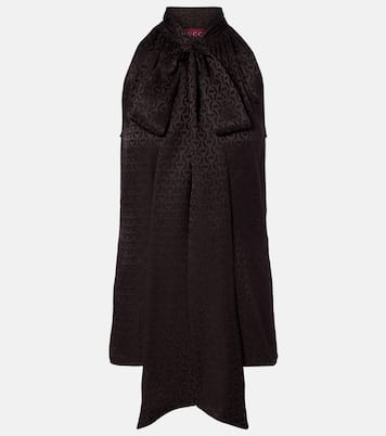 Top Horsebit aus Seiden-Jacquard | Gucci