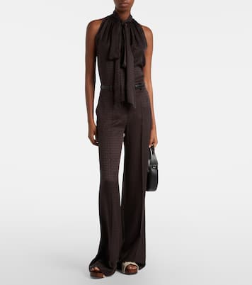 Top Horsebit aus Seiden-Jacquard | Gucci