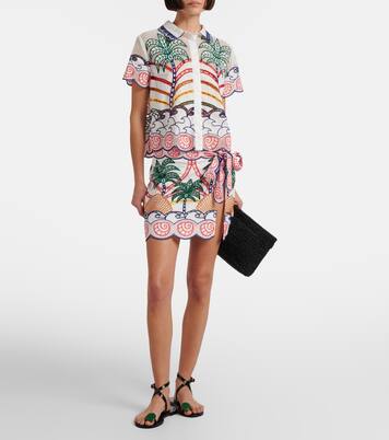 Broderie anglaise cotton shirt | Farm Rio