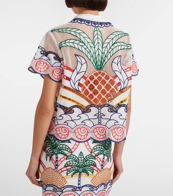 Broderie anglaise cotton shirt | Farm Rio