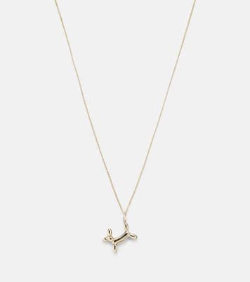 14kt gold charm necklace with diamond | Sydney Evan