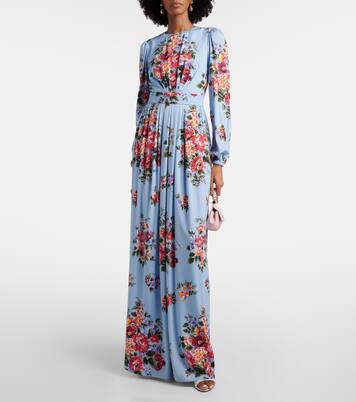 Floral silk-blend gown | Dolce&Gabbana