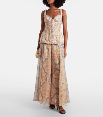 Rebellion floral linen gown | Zimmermann