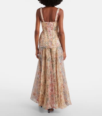 Rebellion floral linen gown | Zimmermann