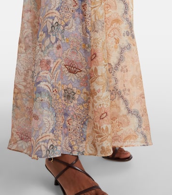 Rebellion floral linen gown | Zimmermann
