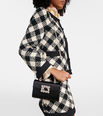 Jewel Efflorescence Mini satin top-handle bag | Roger Vivier