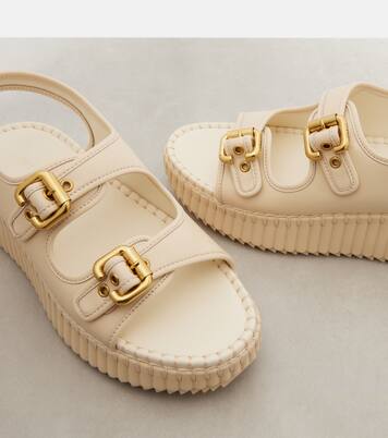 Nama leather platform sandals | Chloé