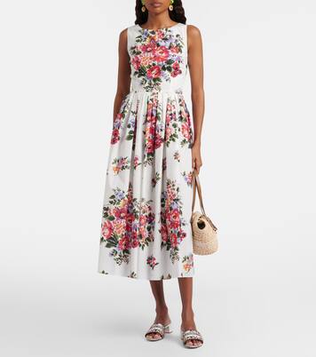 Bestickte Pantoletten mit Leder | Dolce&Gabbana