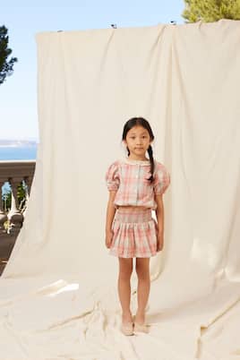 Jupe Nicole en coton froncé | Bebe Organic