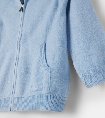 Elyan cashmere zip-up hoodie | Bonpoint