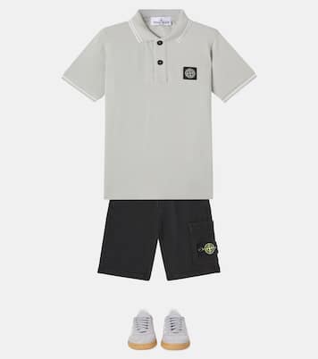 Polo Compass en coton mélangé | Stone Island Junior