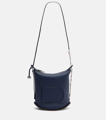 Schultertasche Pin Twist Medium aus Leder | Delvaux