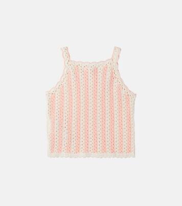 Larya crochet cotton tank top | Louise Misha