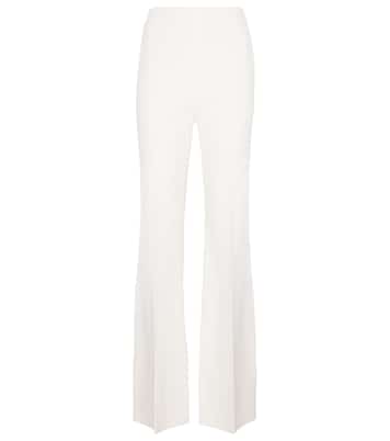 Saxley high-rise stretch-crêpe pants | Roland Mouret
