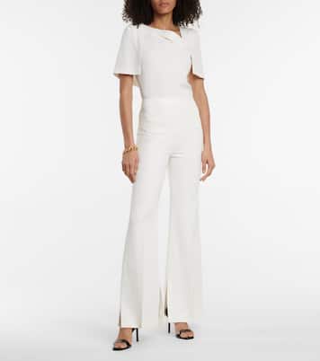 Saxley high-rise stretch-crêpe pants | Roland Mouret