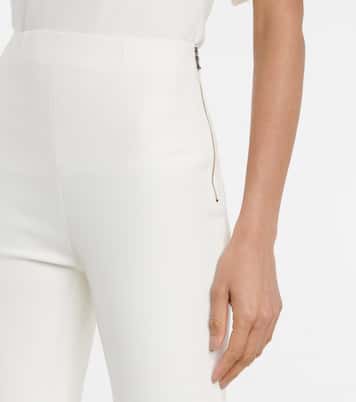 Saxley high-rise stretch-crêpe pants | Roland Mouret