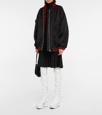 Overknee-Stiefel aus Lederimitat | Prada
