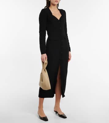 Dana knitted cotton midi dress | Nanushka