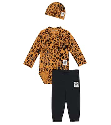 Baby body, leggings and hat set | Mini Rodini