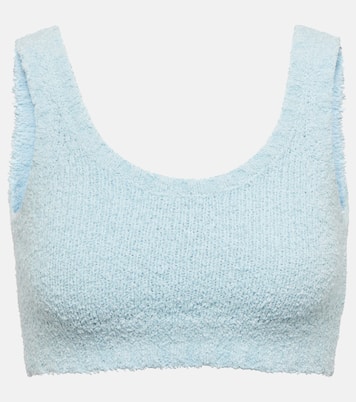 Birdy cotton-blend knit bralette | Rotate