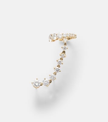 Boucle d'oreille unique Sadie en or 18 ct et diamants | Melissa Kaye